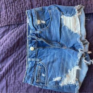 American eagle blue jean stretchy comfortable shorts
